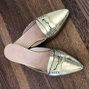 Jcrew Gold Mule